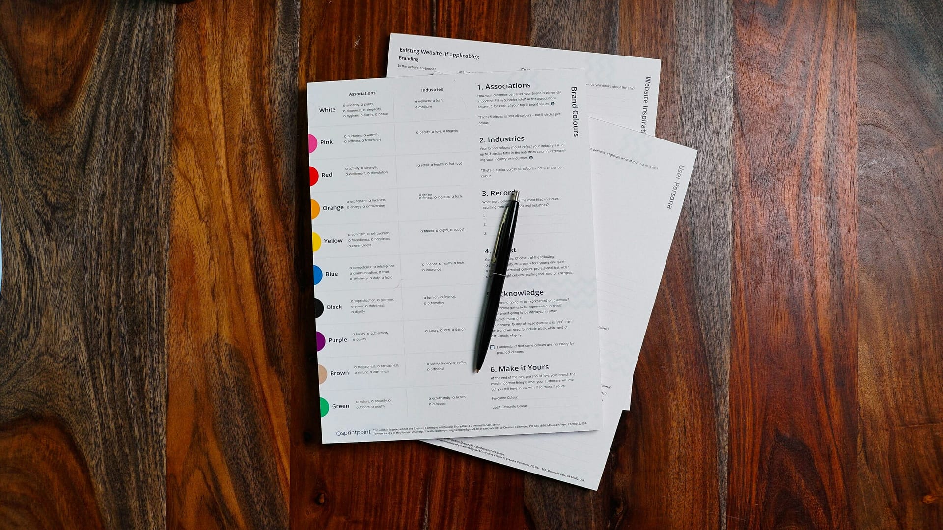 Pen and paperwork for ordering legal documents online in Indiana